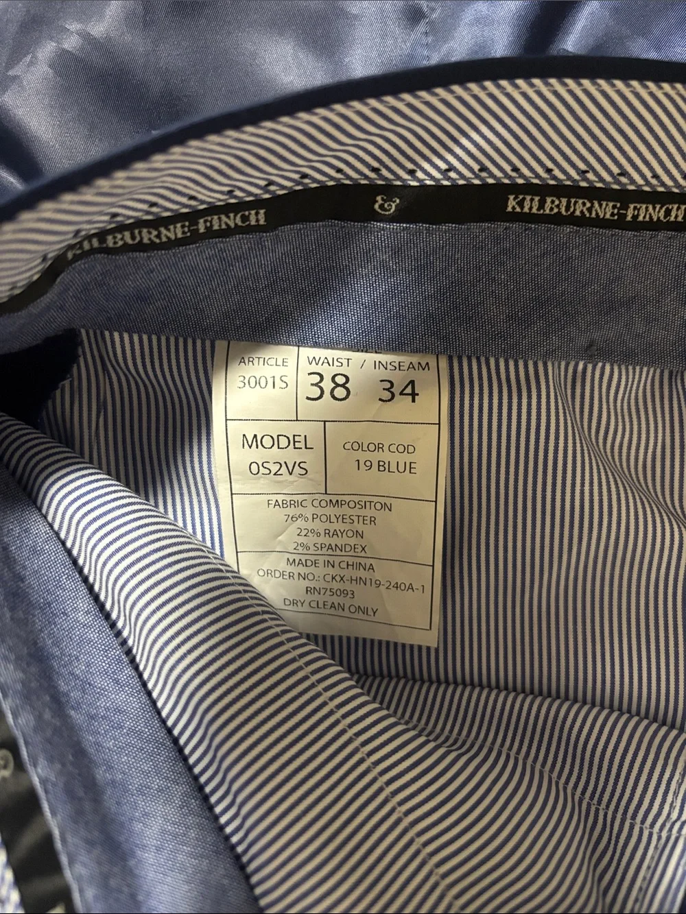 Tailored Navy Windowpane Three Piece suit